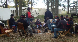 Camaraderie around the campfire